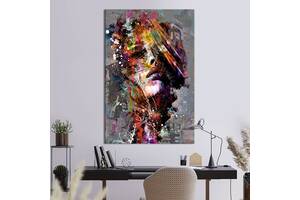 Картина в офис KIL Art Красочная абстрактная женщина 120x80 см (2art_7)