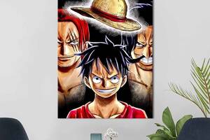 Картина в офис KIL Art Манки Д. Луффи и компания из аниме One piece 51x34 см (2an_11)