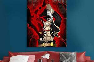 Картина в офис KIL Art Могучий Аста - герой аниме Чёрный клевер 120x80 см (2an_43)
