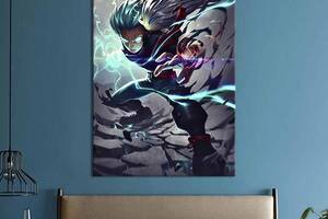 Картина в офис KIL Art Могучий Изуку Мидория из аниме Моя геройская академия 80x54 см (2an_98)