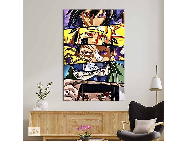 Картина в офис KIL Art Могущественные персонажи Наруто 120x80 см (2an_41)
