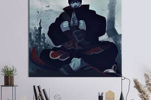 Картина в офис KIL Art Мрачный Кисамэ Хосигаки из аниме Наруто 80х80 см (1an_33)