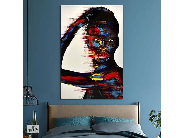 Картина в офис KIL Art Поп-арт яркая африканская женщина 120x80 см (2art_30)