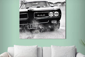 Картина в офис KIL Art Раритетный автомобиль Pontiac GTO 80х80 см (1art_87)