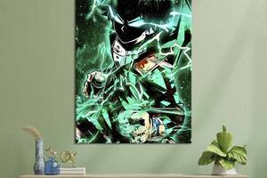Картина в офис KIL Art Шото Тодороки с глазами-молниями, Моя геройская академия 80x54 см (2an_102)