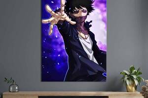 Картина в офис KIL Art Тойя Тодороки, Даби - герой аниме Моя геройская академия 120x80 см (2an_90)