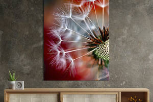 Картина в офис KIL Art Цветок одуванчика на ярком фоне 120x80 см (2art_295)