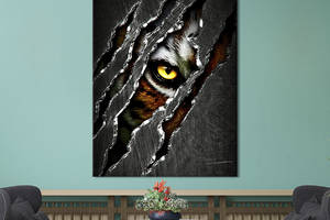 Картина в офис KIL Art Взгляд тигра 80x54 см (2art_290)