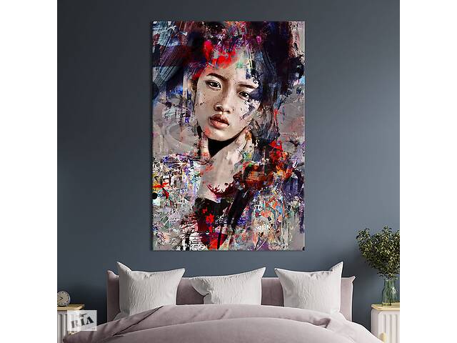 Картина в офис KIL Art Яркая восточная девушка 80x54 см (2art_139)