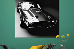 Картина в офис KIL Art Изысканный автомобиль Ford Mustang 80х80 см (1art_86)