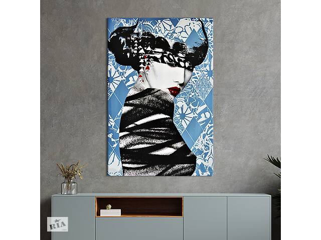 Картина в офис KIL Art Загадочная женщина в абстрактном стиле 120x80 см (2art_294)