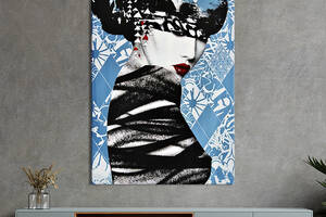 Картина в офис KIL Art Загадочная женщина в абстрактном стиле 51x34 см (2art_294)