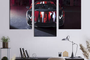 Картина из трех панелей KIL Art Эксклюзивный Lamborghini Aventador S – Yamamoto 96x60 см (1268-32)