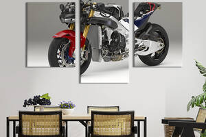 Картина из трех панелей KIL Art Спортбайк Хонда RC 96x60 см (1244-32)