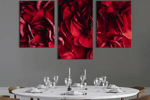 Картина из трех панелей KIL Art триптих Лепестки восхитительных роз 96x60 см (930-32)