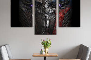 Картина из трех панелей KIL Art триптих Трансформер Optimus Prime 96x60 см (1417-32)