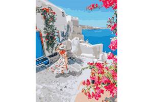 Картина по номерам. Brushme 'Цветущая Греция' GX34836