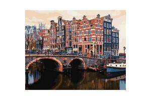 Картина за номерами 'Чарівний Амстердам' Ідейка KHO3615 40х50 см