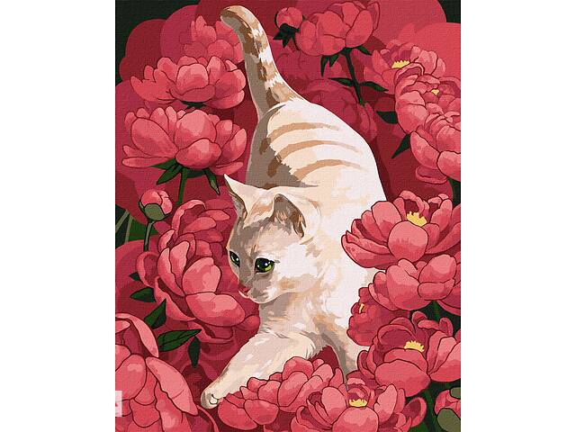 Картина за номерами 'Гравлива кішка' ©Kira Corporal Ідейка KHO4347 40х50 см