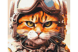 Картина за номерами 'Котик головний пілот' © Маріанна Пащук Brushme BS53804 40x50 см