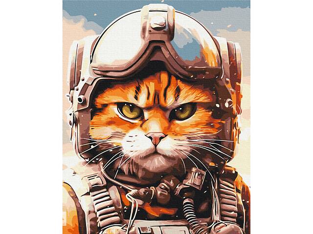 Картина за номерами 'Котик головний пілот' © Маріанна Пащук Brushme BS53804 40x50 см