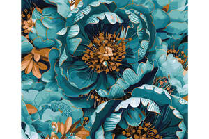 Картина за номерами 'Квітуча гармонія' KHO3276 з фарбами металік 40х50см