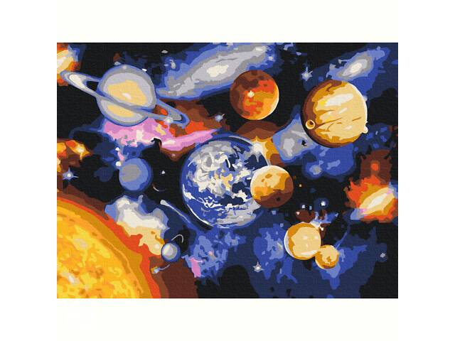 Картина за номерами 'Парад з планет' Brushme RBS22268 30x40 см