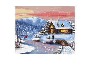 Картина за номерами 'Снігова прогулянка' Ідейка KHO6304 40х50 см