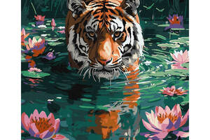 Картина за номерами 'Тигр на полюванні' KHO6614 40х50 см