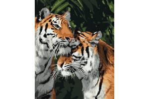 Картина за номерами 'Тигрина любов' Ідейка KHO4301 40х50 см