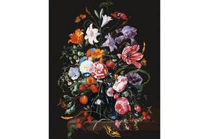 Картина за номерами 'Ваза з квітами та ягодами'© Jan Davidsz. de Heem Ідейка KHO3208 40х50 см