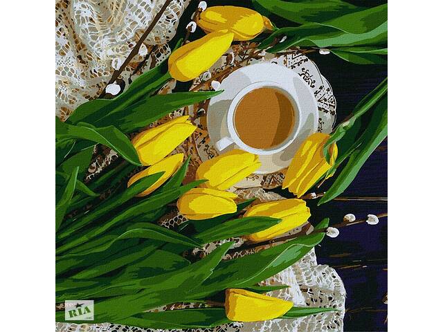 Картина за номерами 'Весняний сніданок' ©katryn_elen Ідейка KHO2997 40х40 см
