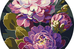 Картина за номерами 'Вишукані квіти' KHO-R1153 d26 см