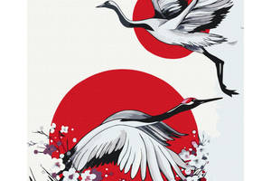 Картина за номерами 'Японський журавель' © Yana Biluhina Brushme BS53799 40x50 см