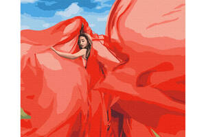 Картина за номерами 'Жінка в червоному' © Lana Musienko Brushme BS37565 40x50 см