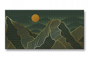 Картина Зеленые Горы Malevich Store 30x60 см (K0035)