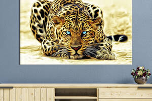 Картина животные KIL Art Леопард лежит 122x81 см (1699-1)