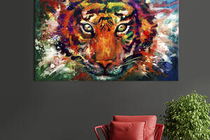 Картина животные KIL Art Цветной тигр 51x34 см (1697-1)