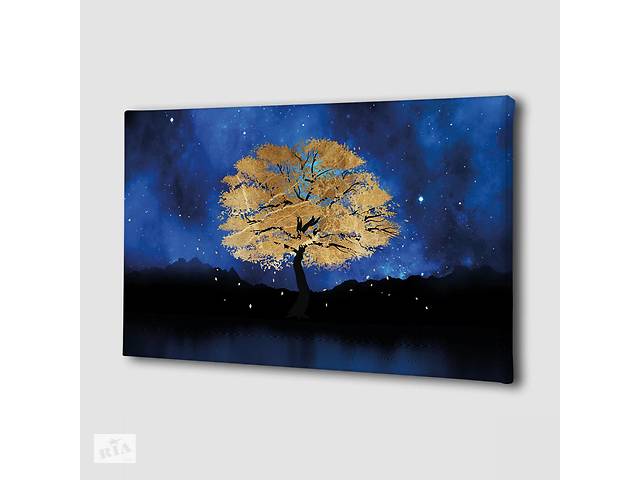 Картина Золотое дерево Malevich Store 30x60 см (K0010)