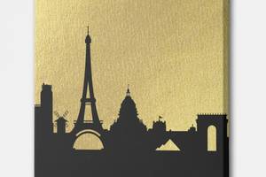 Картина Золотий Париж Malevich Store 50x50 см (KV0806)