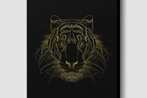 Картина Золотой тигр Malevich Store 45x60 см (P0413)
