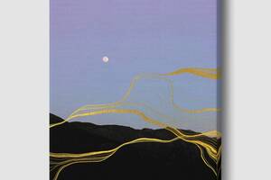Картина Золоті хвилі Malevich Store 45x60 см (P0417)