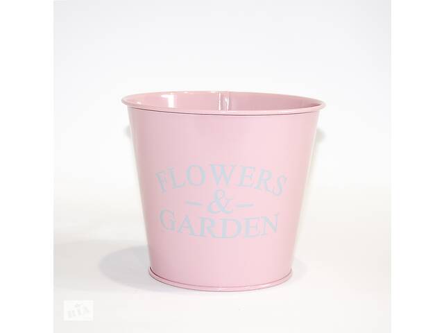 Кашпо декоративне 1л 'FLOWERS & GARDEN' Vitan, колір Рожевий, 130*98*140, метал
