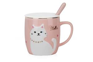 Керамическая чашка Elisey Hello Kitty 420 мл Пудровый (SK001489)