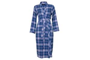 Халат женский Cyberjammies Eliza 4547 18 XXL Ярко-синий в клетку (5051877316966)