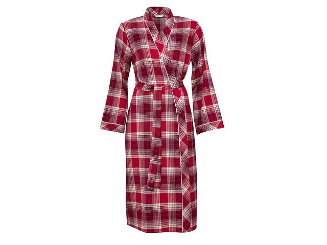 Халат женский Cyberjammies Megan 4609 12 M Красный в клетку (5051877321892)