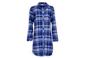 Халат женский Cyberjammies Riley 9458 14/L Синий в клетку (5051877411036)