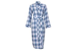 Халат женский Cyberjammies Stella 4620 14 L Белый в синюю клетку (5051877322783)