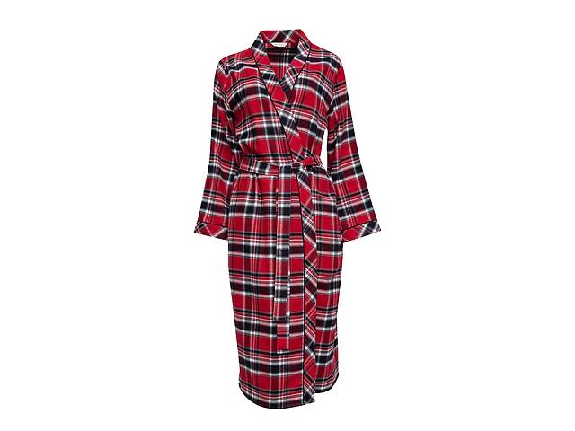 Халат женский Cyberjammies Windsor 9446 16/XL Красный в клетку (5051877410169)