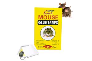 Клеевая ловушка для мышей 'Catch Expert - Mouse glue traps' 2 листа, липкая мышеловка клейкая 13х18 см (ST)